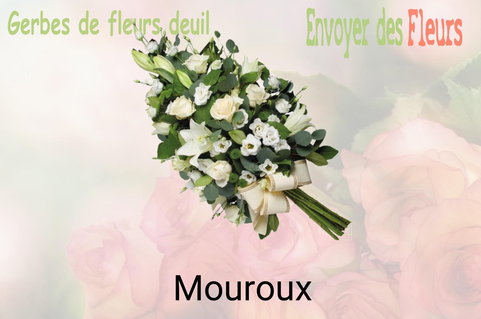 Gerbe de fleurs de deuil livrée à Mouroux